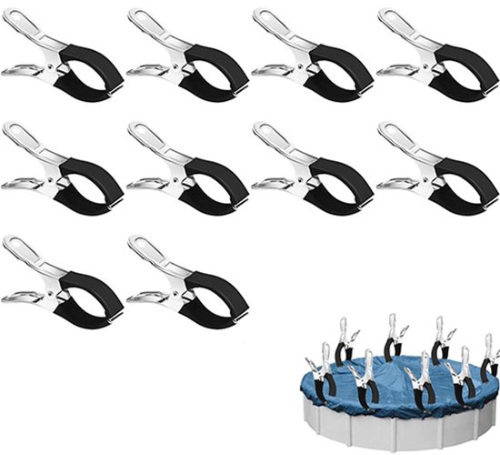 Wasknijpers, 20 Stuks Roestvrijstalen Wasknijpers, Metalen Roestvrijstalen Klemmen, Handdoekklemmen, Winddicht en Roestvrij, Voor Sokken, Kleding, Handdoek, Levensmiddelverzegeling