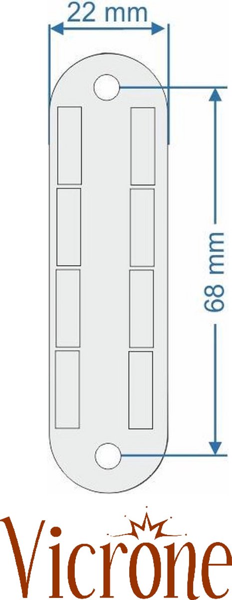 Vicrone® - Plissehordeur - Bevestigingsset - 2 stuks - Creme van Merkloos — afbeelding 3