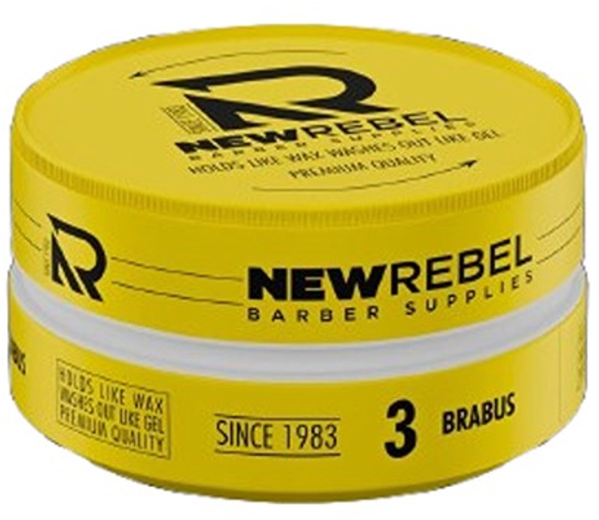 NEW REBEL Brabus Hair Wax Ultimate – Sterke Hold – Makkelijk Uitwasbaar – Premium Haarstyling Gel Wax – 150 ml