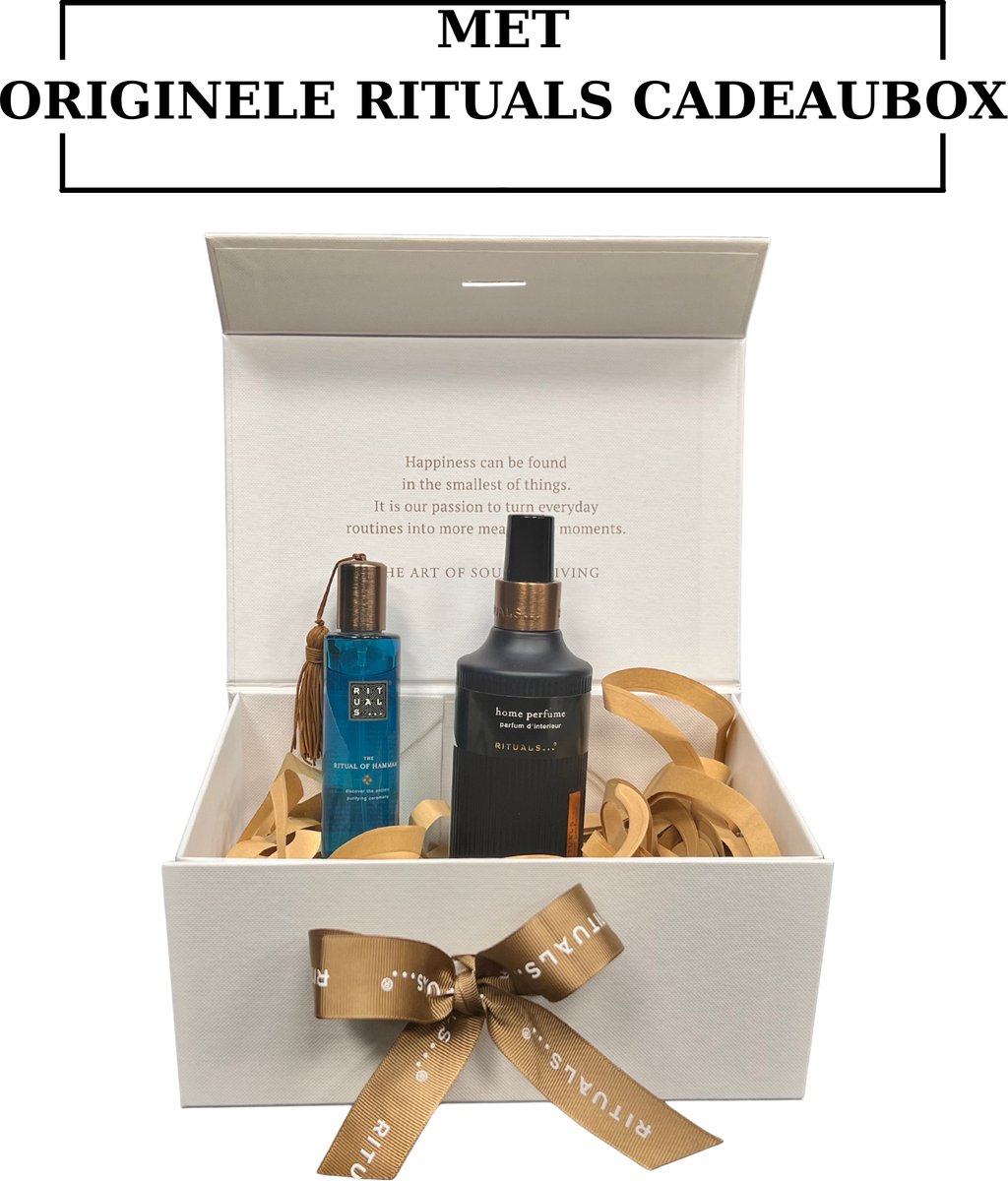 Rituals - Hammam - Geschenkset - Huisparfum 200 ml + HairBody Mist 50 ml in Originele RITUALS Cadeaubox - Home Perfume 200 ml + Mist 50 ml