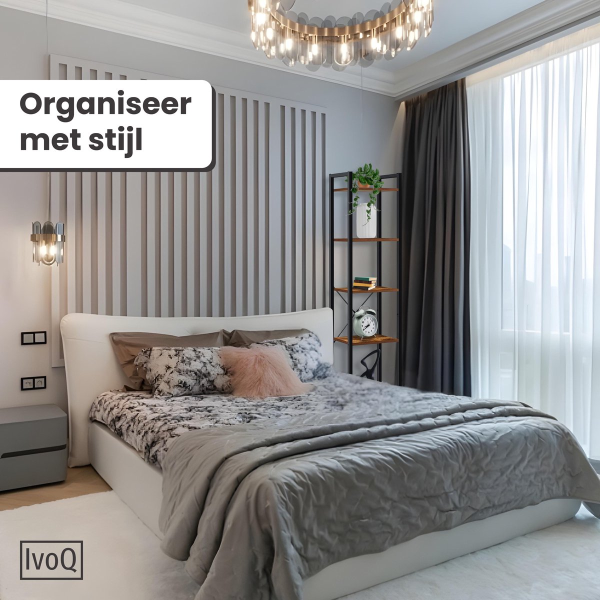 Industriële Boekenkast – 5 Etages – 180 cm Hoog – Open Opbergrek