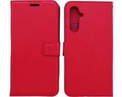 Bookcase Geschikt voor: Samsung Galaxy Xcover 7 - Rood - portemonnee hoesje - ZT Accessoires