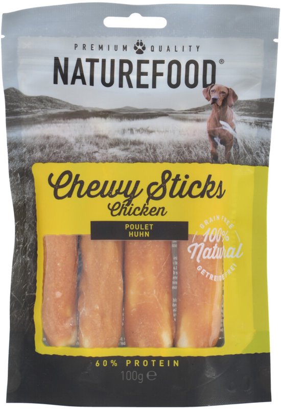 Rosewood Naturefood Chewy Sticks Kip - 7 x 100 gr - Voordeelverpakking