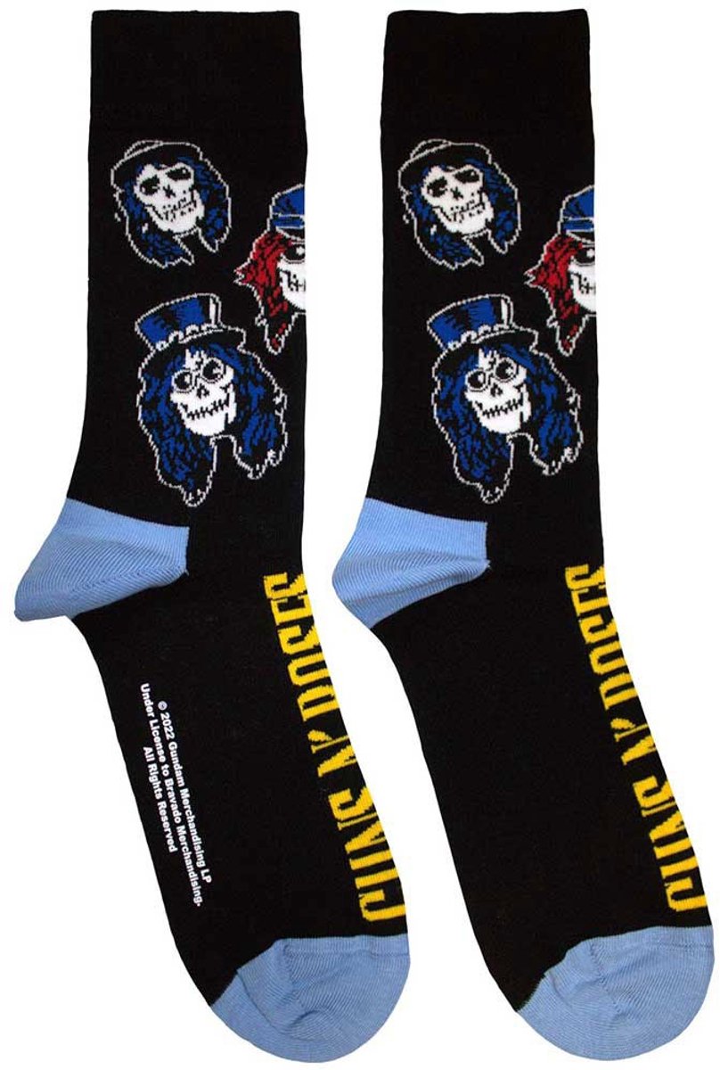 Guns N' Roses - Skulls Band Enkelsokken - Zwart