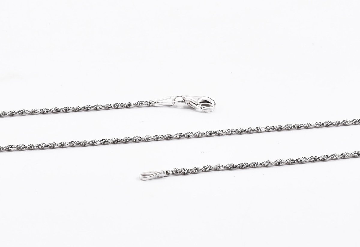 AB kettinkjes - Ketting - kettinkje - Schakelkettinkje - Rope chain - Staal - RVS - 45cm - (1.5mm)