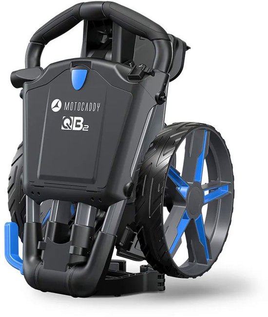 Motocaddy QB2 3 Wiel Golftrolley Zwart Blauw van Merkloos — afbeelding 3
