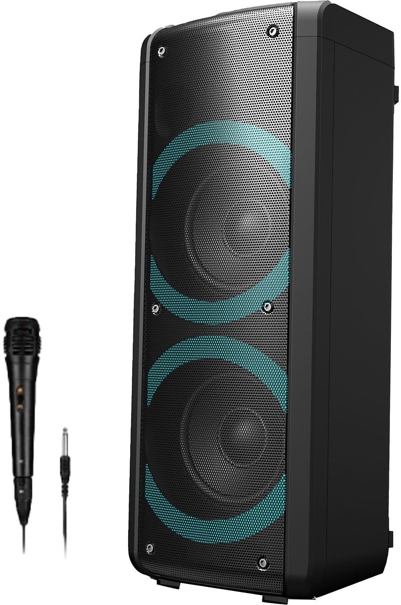 Denver BPS-352 Bluetooth Party Speaker met Lichteffecten - Incl. Microfoon