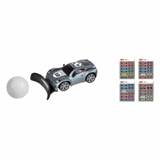 Carrera RC voertuig - Mini RC Auto - Voetbal - Bundesliga - Zwart - 2,4GHz RC Model Kant en Klaar - 1:43
