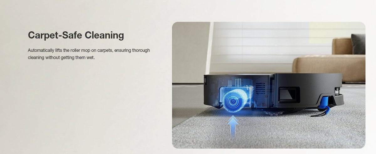 ECOVACS - DEEBOT X9 PRO OMNI BLACK - Robotstofzuiger met Dweilfunctie - 16.600 Pa zuigkracht- Zelfreinigende Robotstofzuiger met Warmwater – Dweilsysteem - Automatisch Leegstation - Geschikt voor dierenharen — afbeelding 4