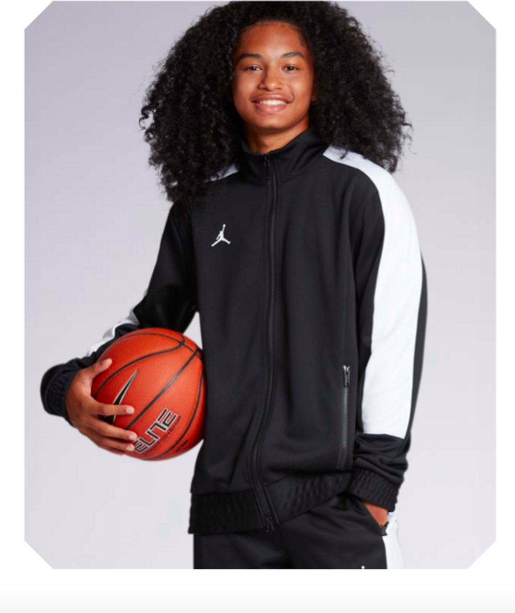 Nike Jordan Team - FULL ZIP JACKET - maat L - Antraciet/Wit - CN5342-061