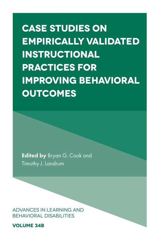 Advances in Learning and Behavioral Disabilities 34 - Case S ... - cover