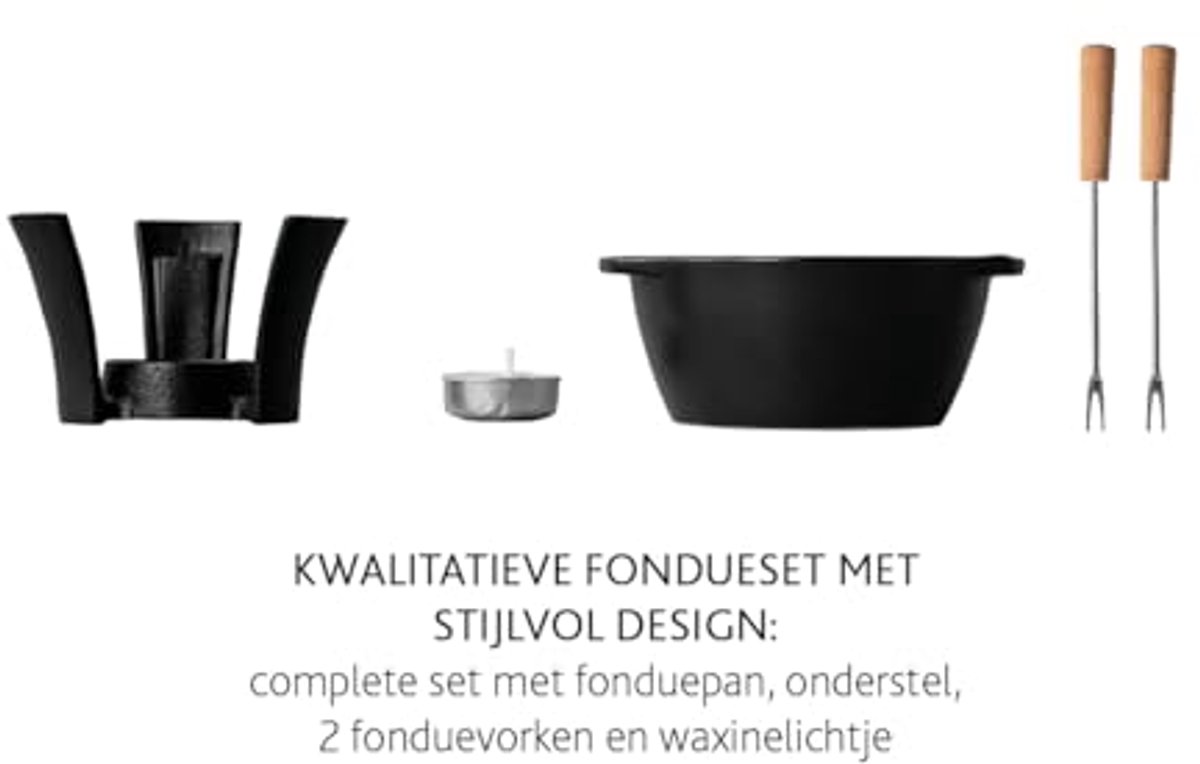 Fondue Set Mini voor Kaas en Sauzen - 300ml - Afwasmachinebestendige Fondue Pot – foto 8