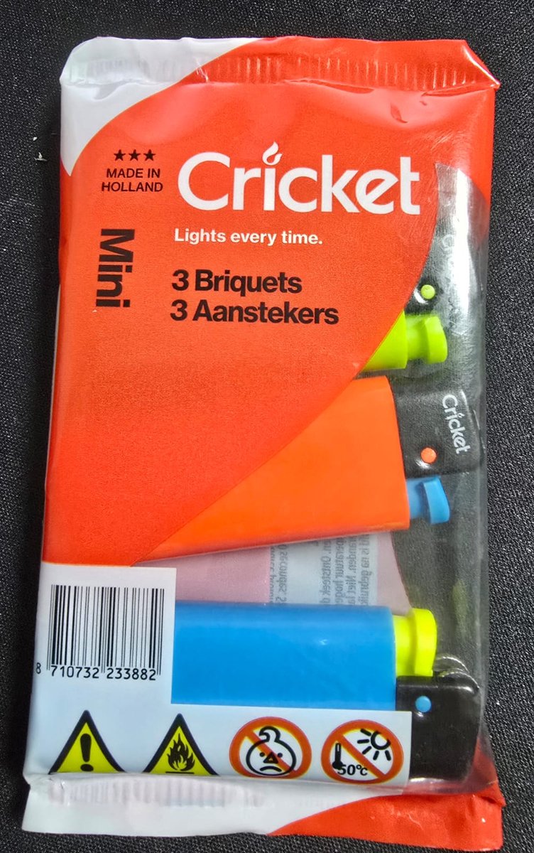 Cricket Aansteker Fluo Flowpack 3st