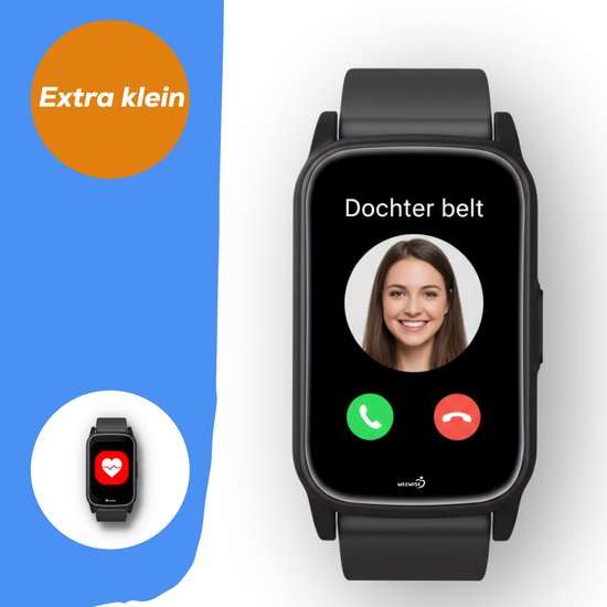 Weewise WS78 - GPS Horloge voor Ouderen - GPS Horloge Senior - GPS Horloge Alzheimer - Persoonlijke alarmen - alarm horloge ouderen - Valdetectie
