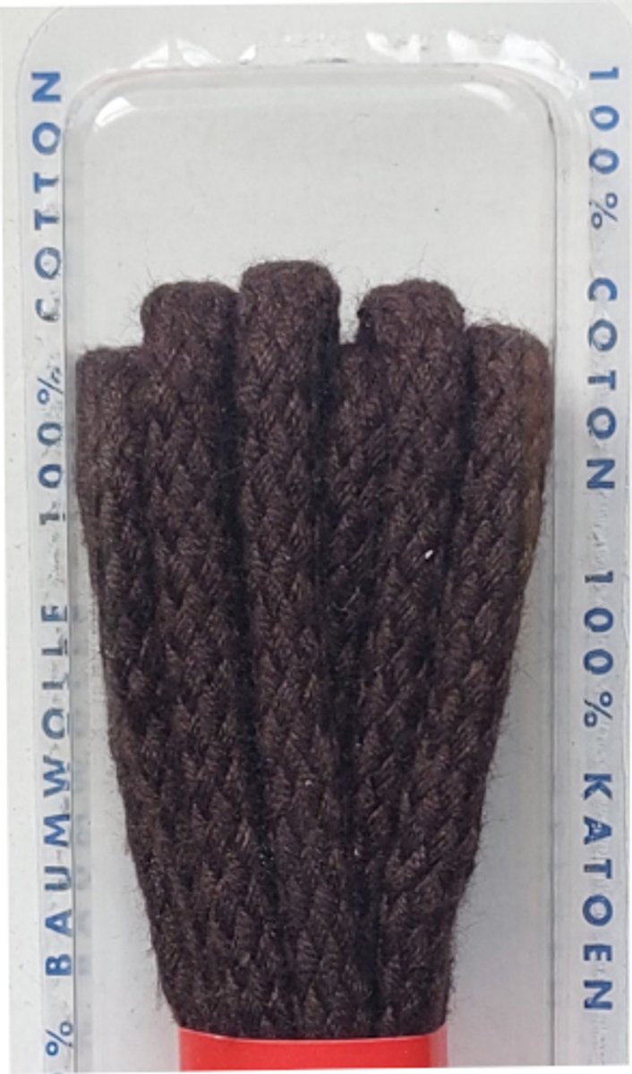 Dumco Veter - Donker Bruin - Dik Rond - Lengte 90 cm - Dikte 4 mm - Schoenveter