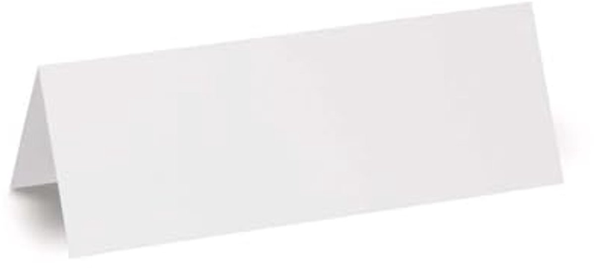 Naambordjes voor vergaderingen en seminars - 100 stuks, 21 x 7,5 cm, beschrijfbaar
