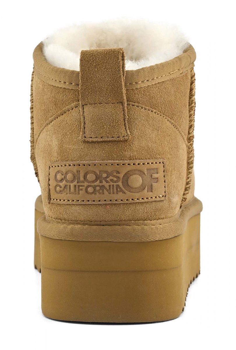 Laarzen Colors Of California Platform Sheepskin Suede Boot - Fashion Wear - Vrouwen