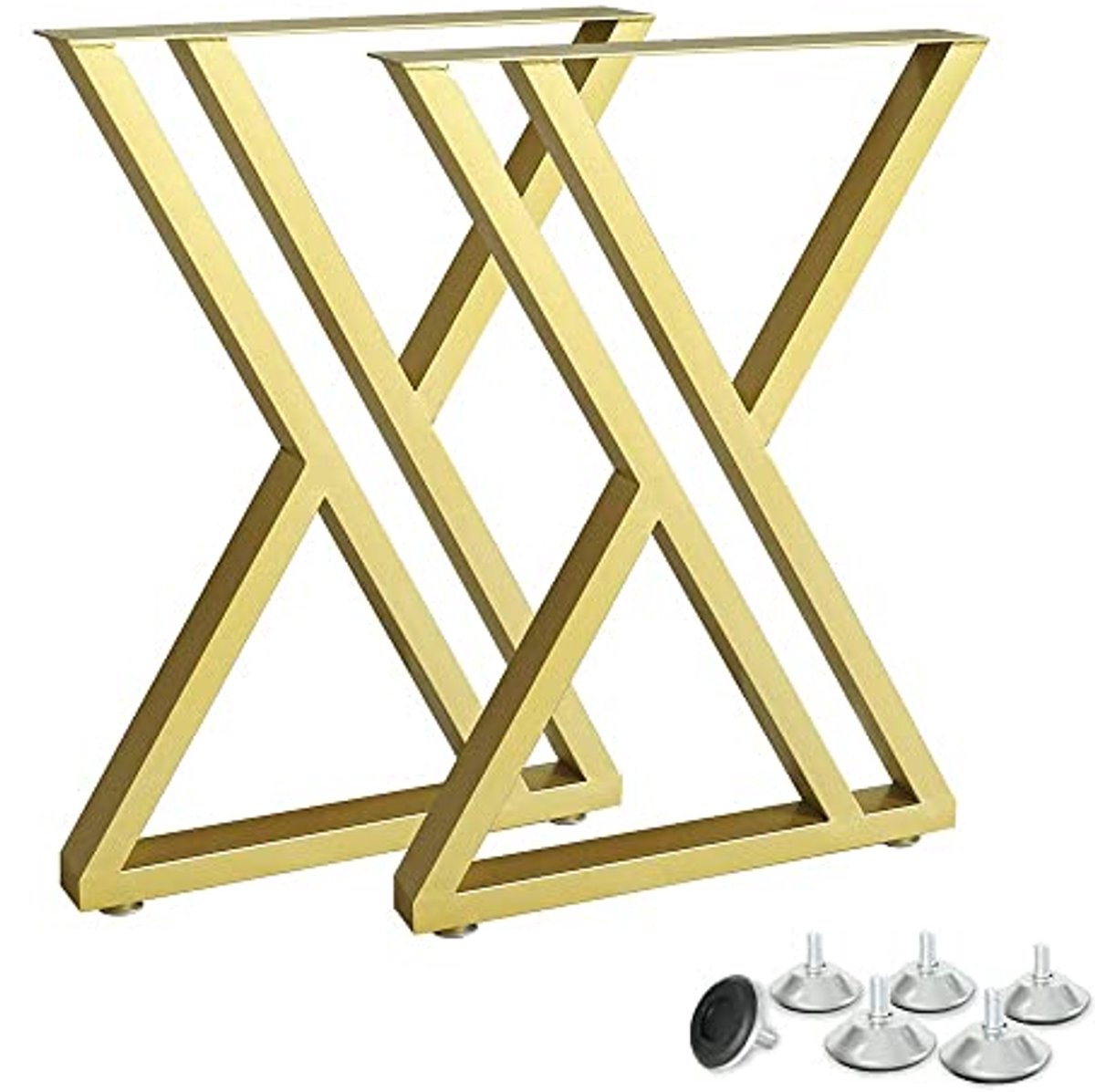Moderne metalen tafelpoten set van 2 stuks voor industriële eettafel en bureau