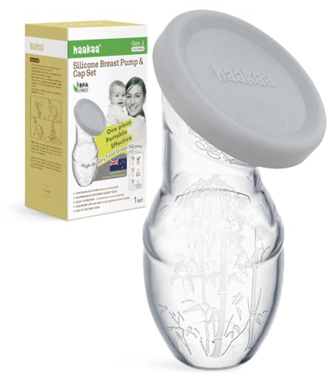 Image of 100 ML Handmatige Borstkolf - Siliconen Dop, Transparant en Gezond