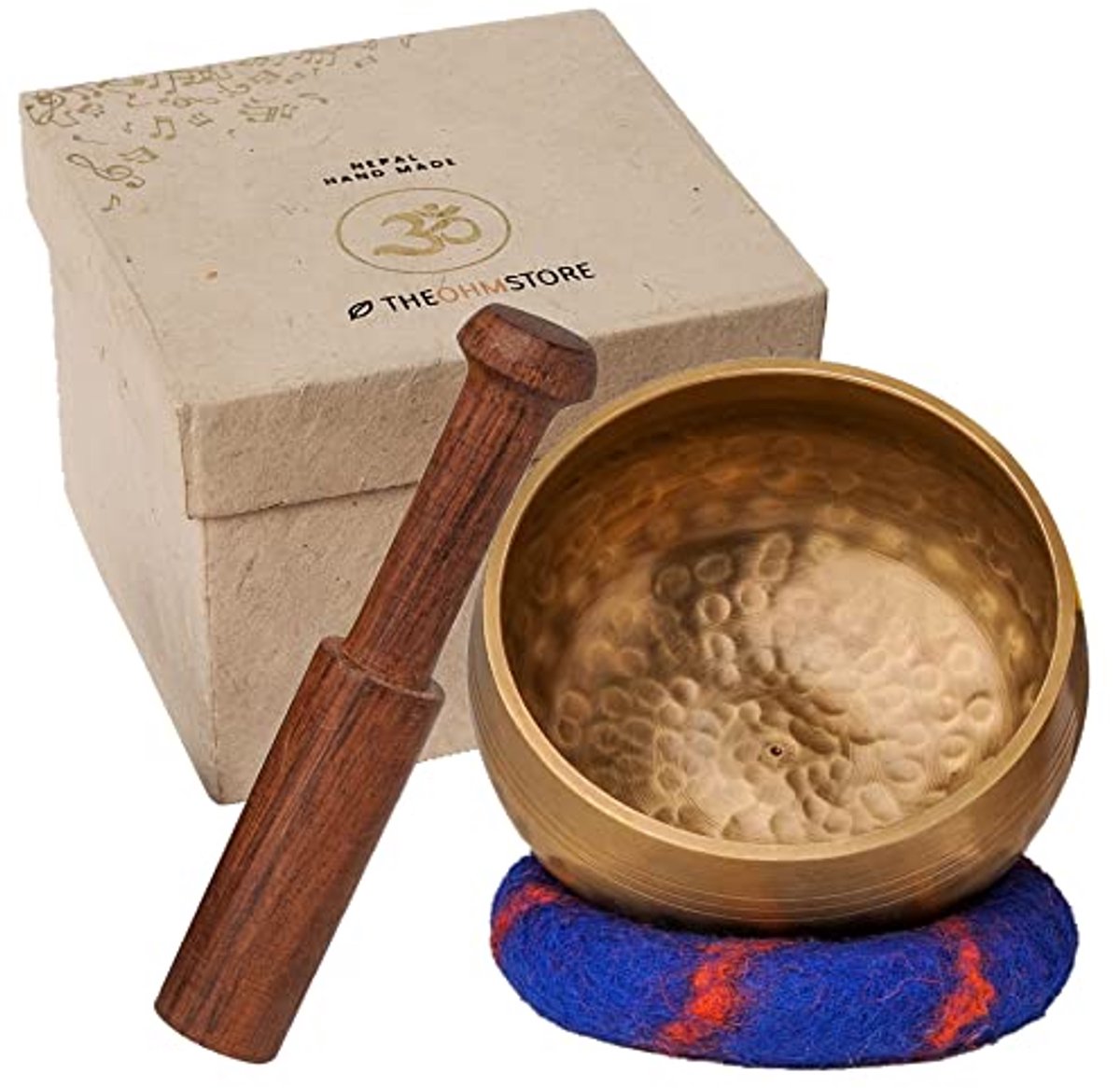 Handgemaakte meditatie klankschaal set van Nepal - 3,5 inch voor mindfulness en genezing