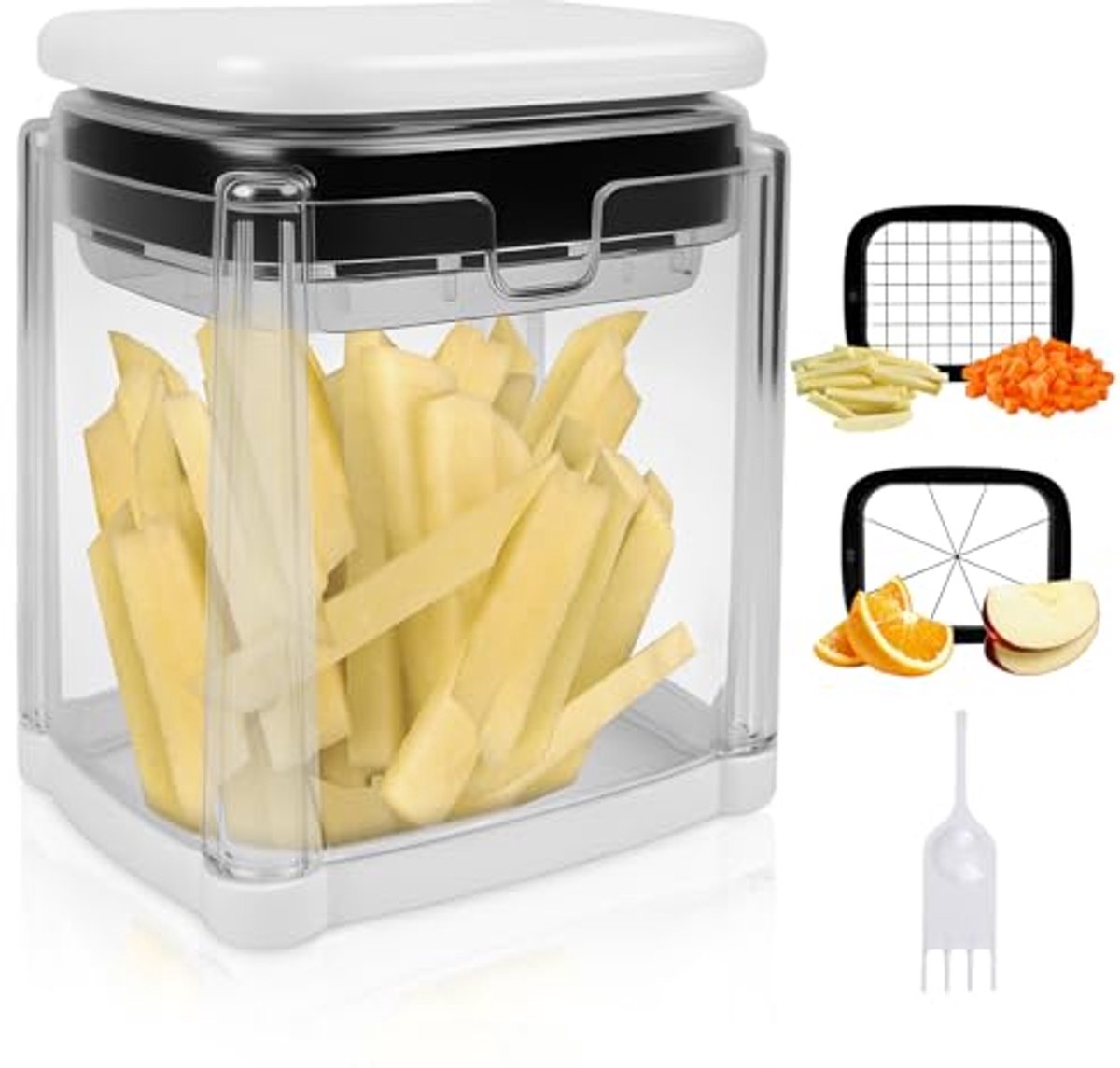 Frietsnijder en aardappelsnijder van roestvrij staal - Vaatwasserbestendig