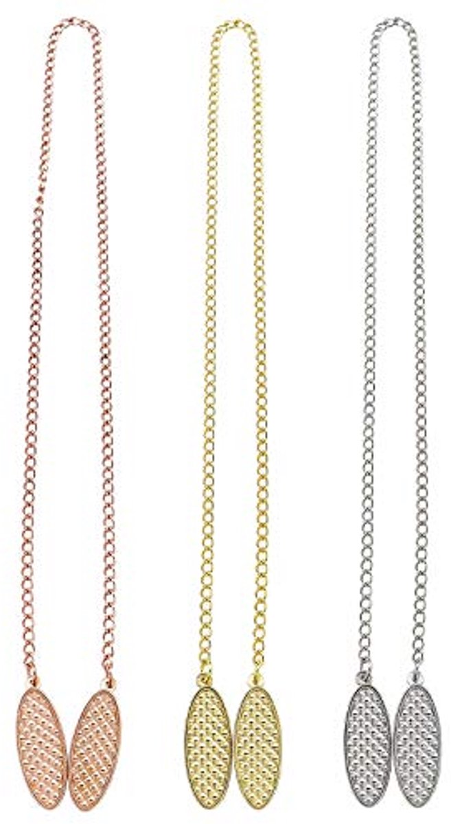 Servettenhouder Set van 3 - Klassieke Metalen Clips voor Restaurant, Picknick en BBQ - 19 
