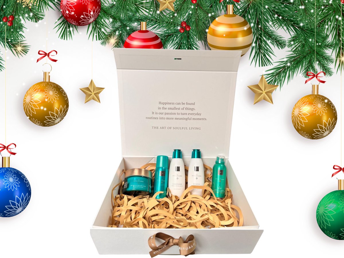 Rituals - Karma - Geschenkset - Body Cream 220 ml + Shampoo 250 ml + Conditioner 250 ml + Anti - Perspirant Spray 150 ml + Body Lotion Mousse 150 ml in Originele RITUALS Cadeaubox