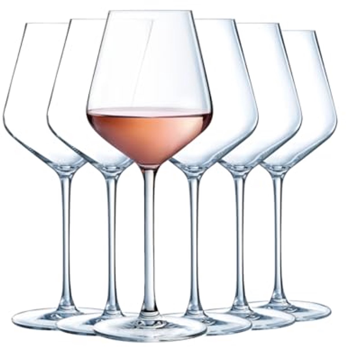 Stijlvolle steelglazen voor wijn en cocktails - 28 cl