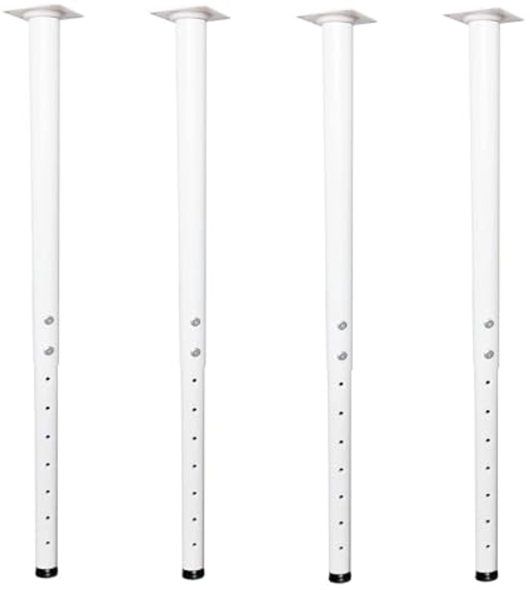 Verstelbare Tafelpoten 55-90 cm voor Eettafel of Bureau - Set van 4