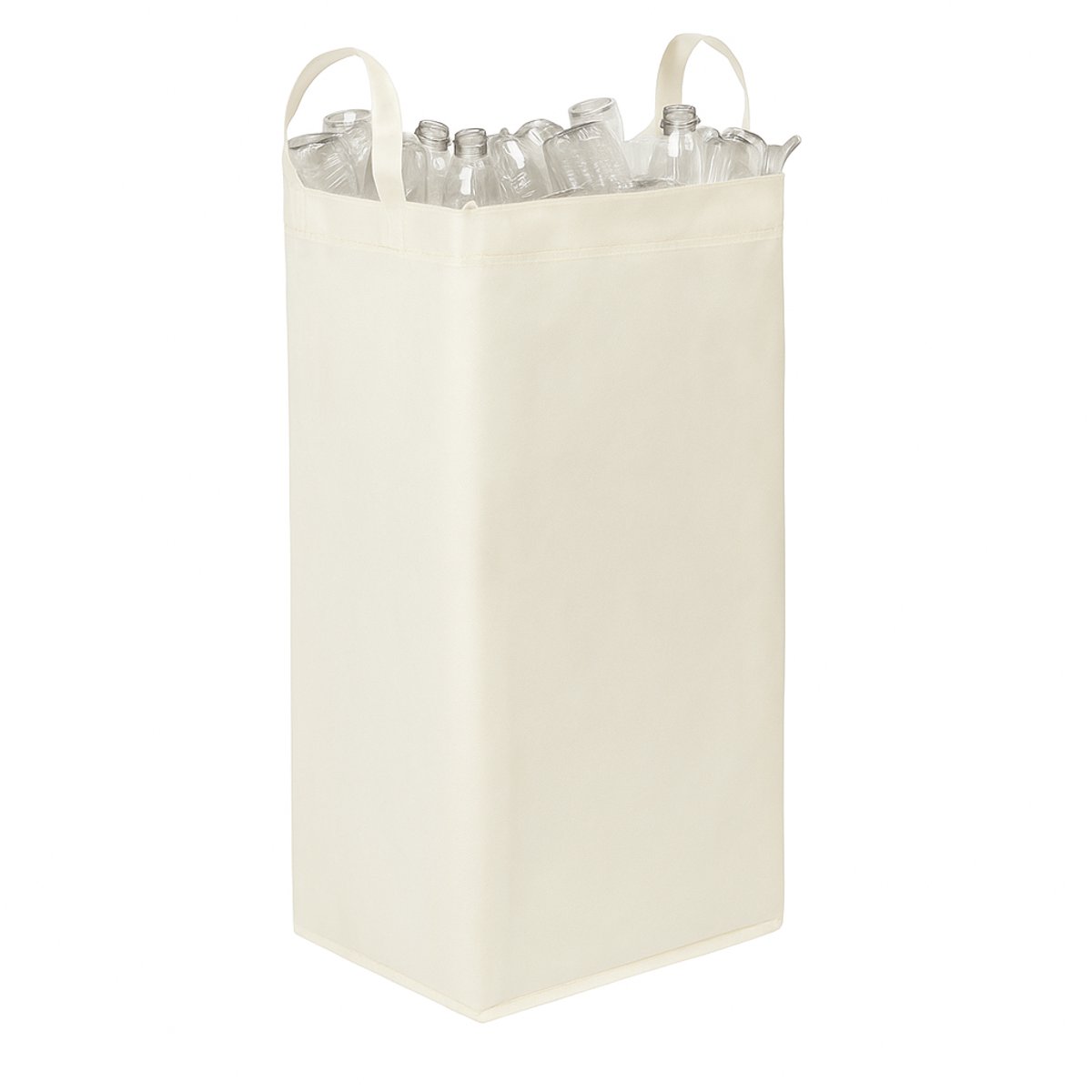 NOVOB® Wasbare Flessentas - Voor NOVOB® Statiegeld Container - Zak voor Lege Flessen en Blikjes | Wit