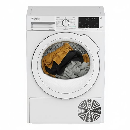 Whirlpool C WD 94M WWS BE - Wasdroger - AdaptiveDry - 9kg warmtepompdroger