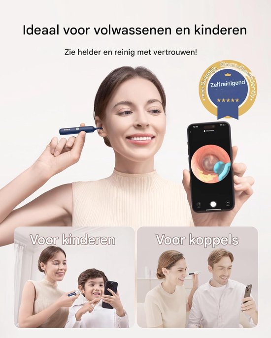 Nettoyeur D'oreilles Visuel Bebird EarSight 3 Plus - Caméra HD Incurvable - Clip Inclus
