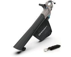 Neokraft - Elektrische Bladblazer en Zuiger 3500W - Op Snoer - Met Versnipperfunctie - Incl Opvangzak van 40L en Neuswiel - 270 km/h Luchtsnelheid