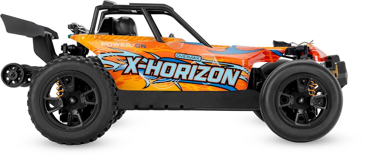 Overmax X-Horizon RC Auto 4x4 – 30 km/u – LED Verlichting, Dubbele Accu tot 40 min, Vering, Lage Bodemvrijheid, 2 Carrosserieën, Achterwielsteun, Digitale Connectie – Offroad Racewagen voor Kinderen & Volwassenen – Bestuurbare Auto — afbeelding 11