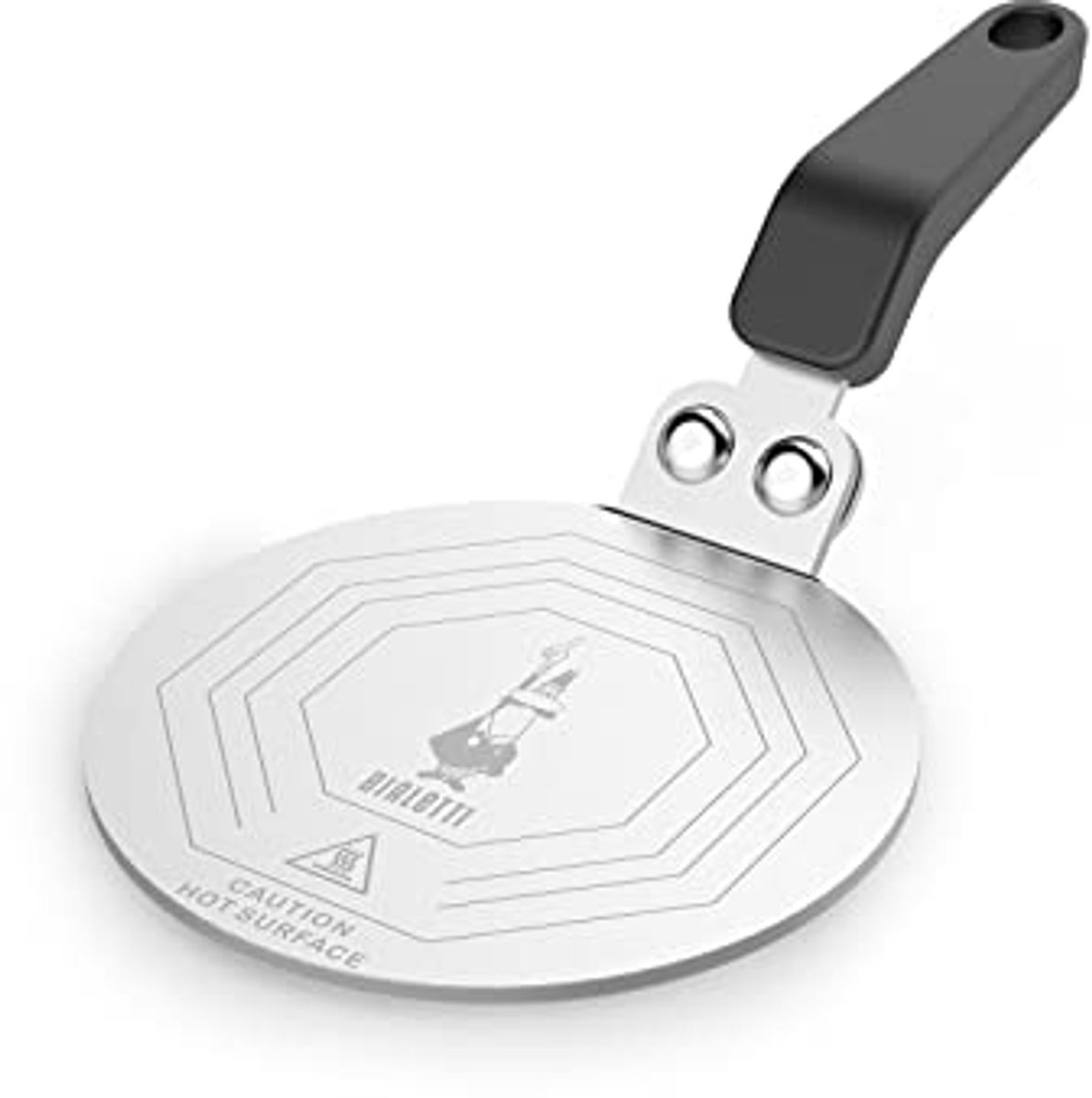 Inductiekookplaat adapter voor koffiepotten en kookgerei - 13 cm van staal