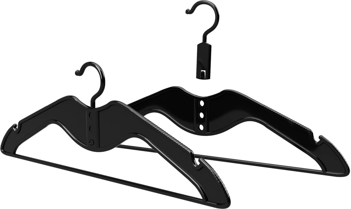 Ibenzoa® Set van 20 verstelbare kledinghangers voor ruimtebesparing in kledingkasten