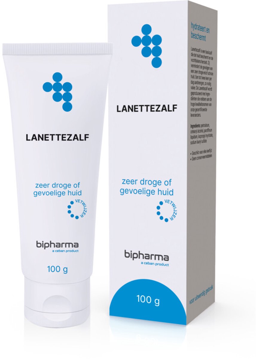 Bipharma Lanettezalf - 2 x 100 gr - Voordeelverpakking