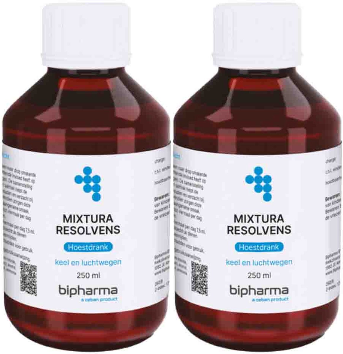 Bipharma Mixtura Resolvens Hoestdrank - 2 x 250 ml - Voordeelverpakking