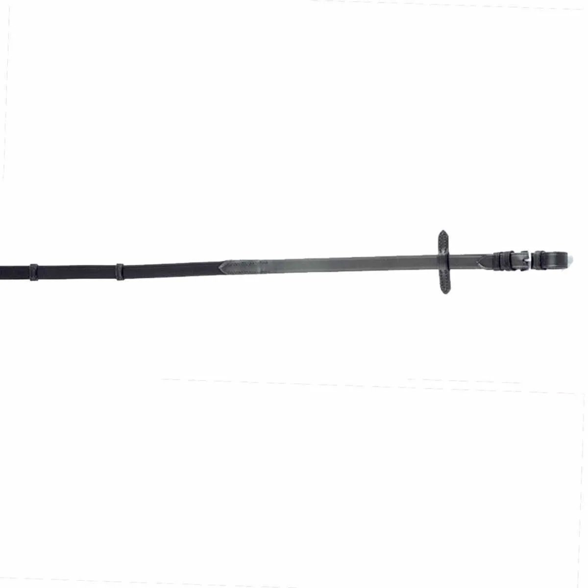 Pagony Rubber Doorweven Bandteugel - Maat: 1 - Zwart - Rubber