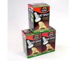 Warmtestraler voor reptielen - 40W - Terrariumverlichting - UVA Warmtelamp (3 stuks)