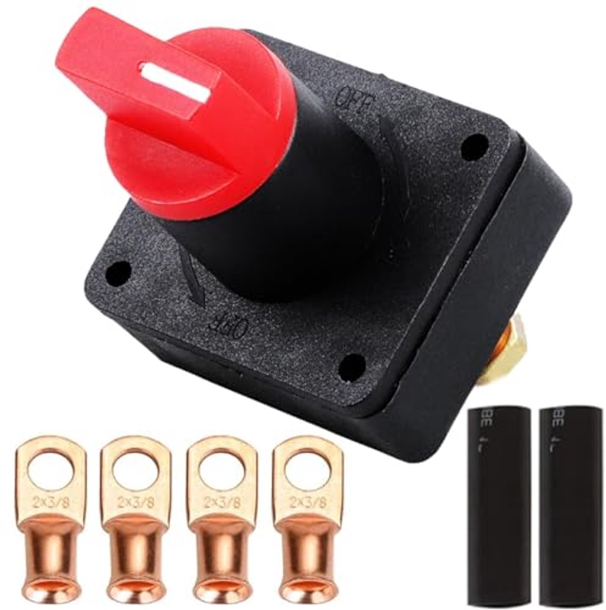Roterende Accu Ontkoppeling Schakelaar 12-24V voor Auto, Boot, Marine, Vrachtwagen en Caravan