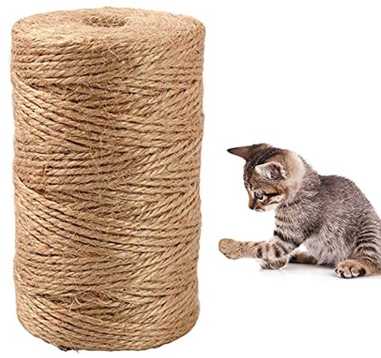 Natuurlijk Sisal Touw voor Krabpalen en Doe-het-Zelf Projecten - 6 mm x