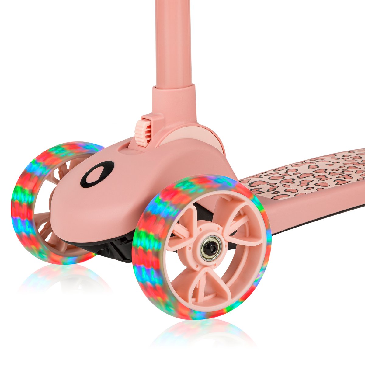 Lionelo Franky Kinderstep 2in1 - LED - 3 wielen - tot 50kg - Fiets en scooter 2in1 - Grote verlichte wielen  - Speelgoedmandje — afbeelding 14