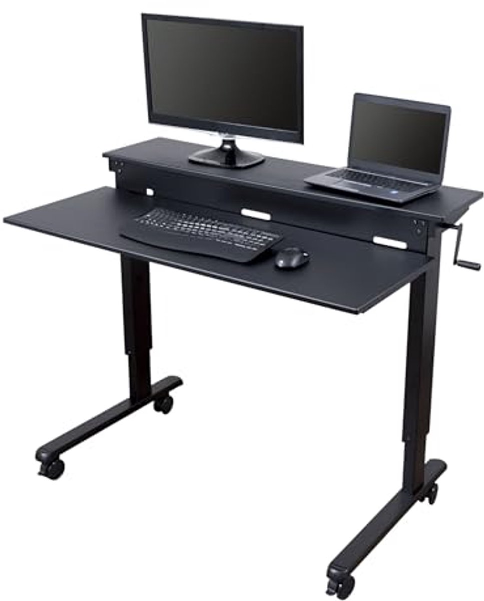 In hoogte verstelbaar bureau 120cm - Ergonomisch en mobiel