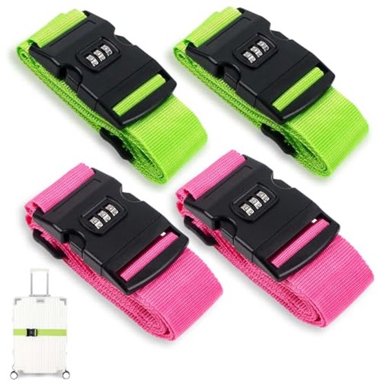 Bagage-elastieken voor het bevestigen van tassen - 2-pack Bagage-elastieken voor het bevestigen van tassen - 2-pack
