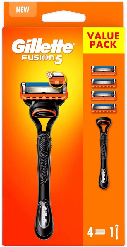 Gillette Fusion5 Scheersysteem Met 4 Mesjes Bol gillette-fusion5-scheersysteem-met-4-mesjes-bol