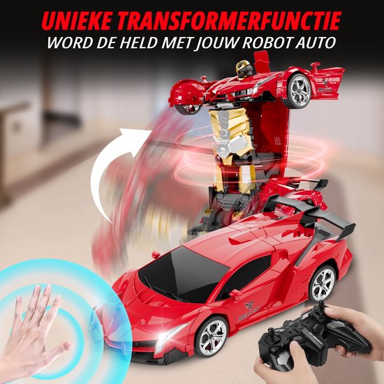 Voiture Télécommandée 4WD Cascade Avec Dérapages, Musique Et LED – RC Car 2,4 GHz, 25 Km/h, 2 Batteries 1200 MAh – Cadeau Pour Enfant 6-12 Ans (bleu)