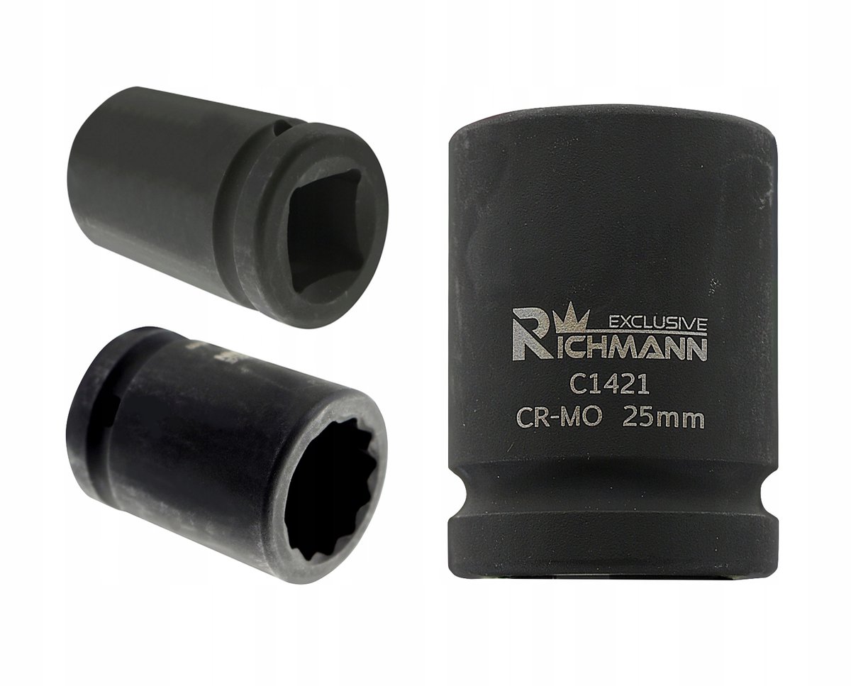 Slagdoppenset 3/4" 12-kant 27mm CR-MO Kort