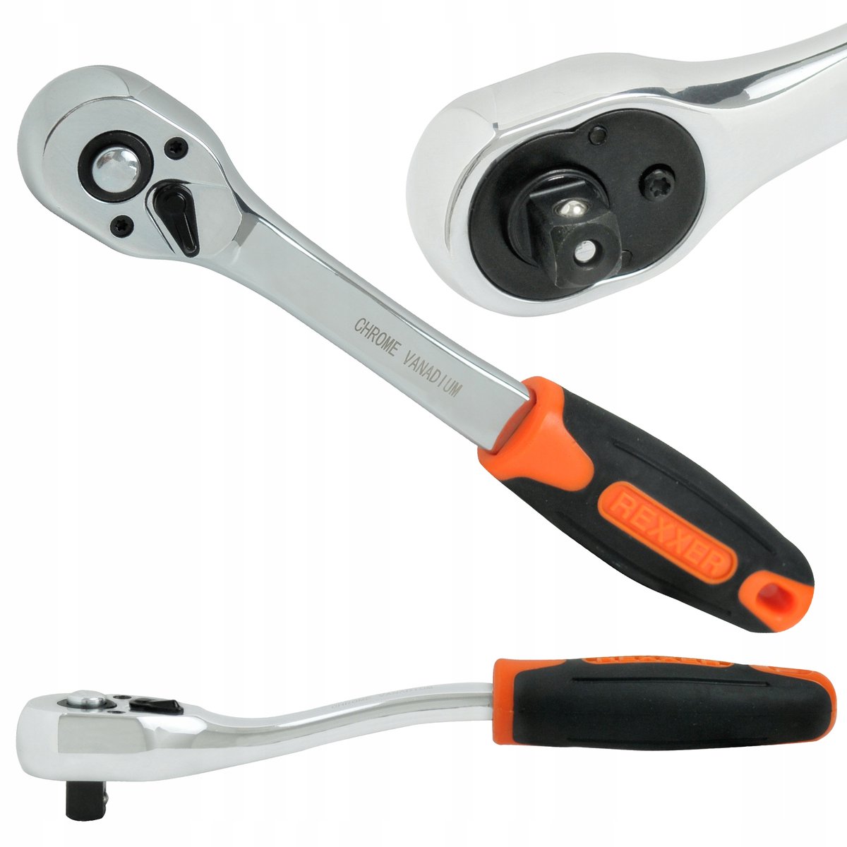 Verstelbare 1/4" ratelsleutel 250 mm CRV