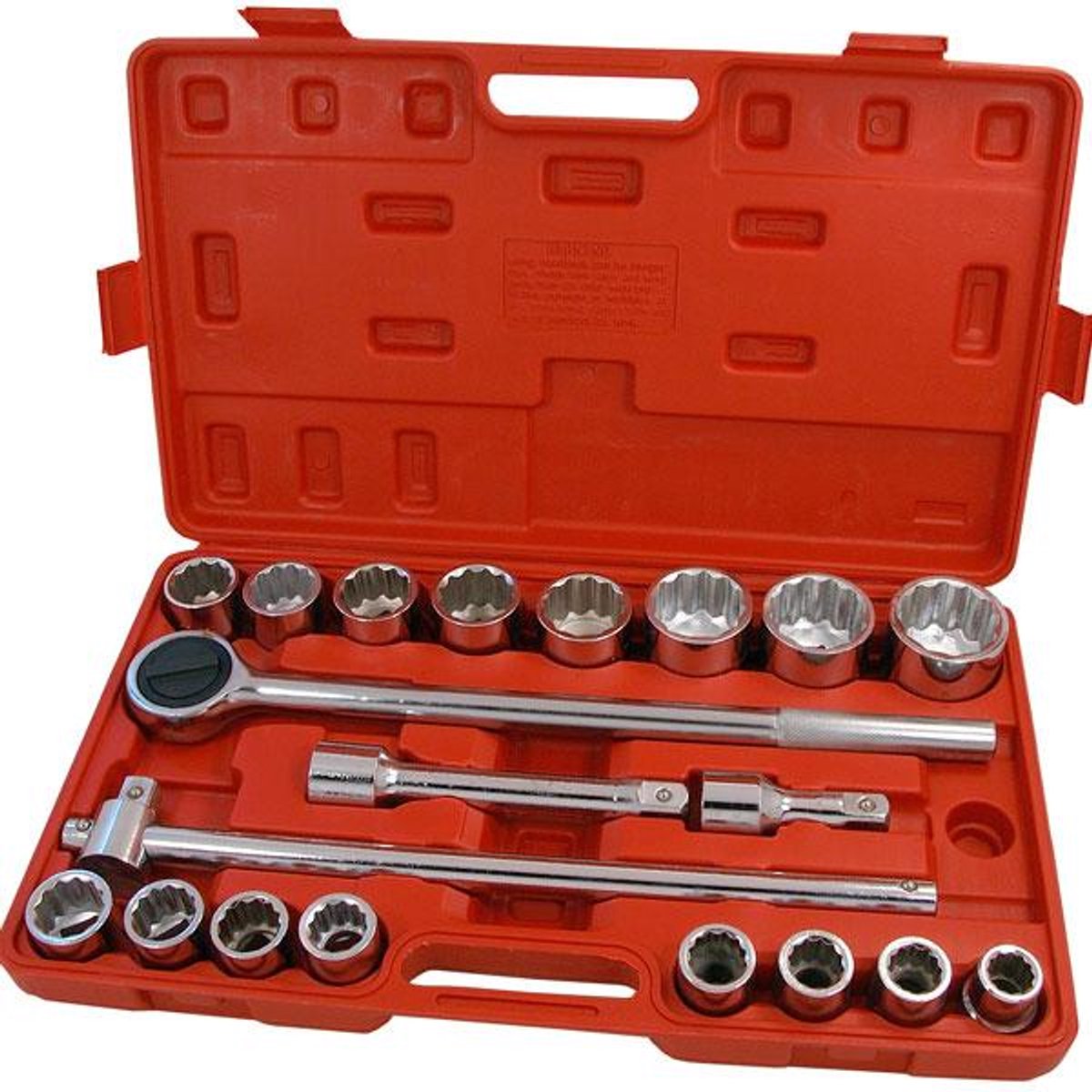 Dopsleutelset 3/4'' 19-50 mm CrV Staal